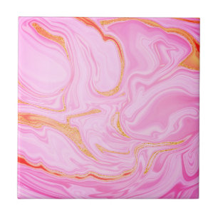 Azulejo de cerámica de textura de mármol rosa eleg