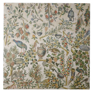 Azulejo De Cerámica Decoración del techo con las flores y los pájaro