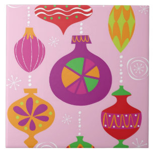Azulejo De Cerámica Decoración numerosa del navidad ilustrada en diffe