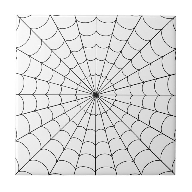 Azulejo De Cerámica ~ del MOVIMIENTO del WEB de ARAÑA 3ro (Frente)