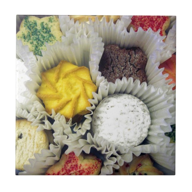 Azulejo De Cerámica Deliciosas Cookies (Frente)