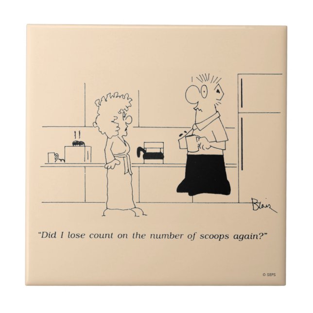 Azulejo De Cerámica Demasiado café (Frente)