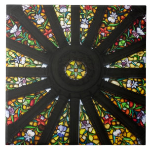 Azulejo De Cerámica Detalle de cristal manchado