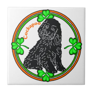 Azulejo De Cerámica Día de Cockapoo St Patrick