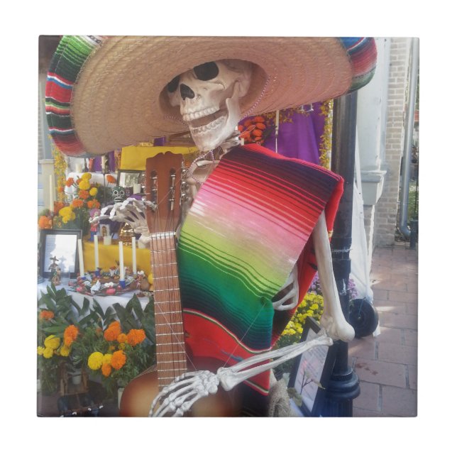 Azulejo De Cerámica Día de los muertos (Frente)