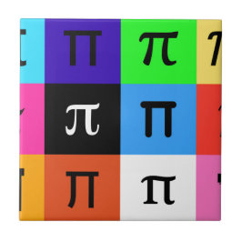 Azulejo De Cerámica día pi feliz de bloques de color