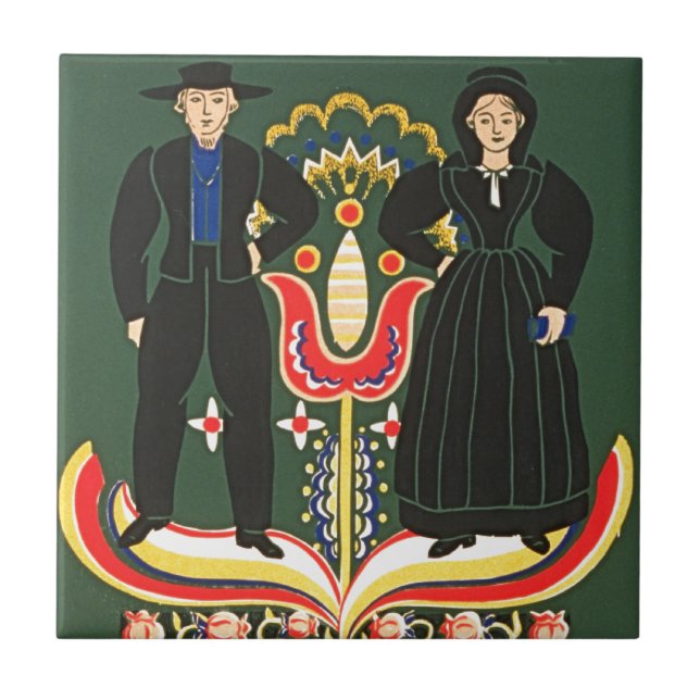 Azulejo De Cerámica Dialecto de Pennsylvania (Frente)