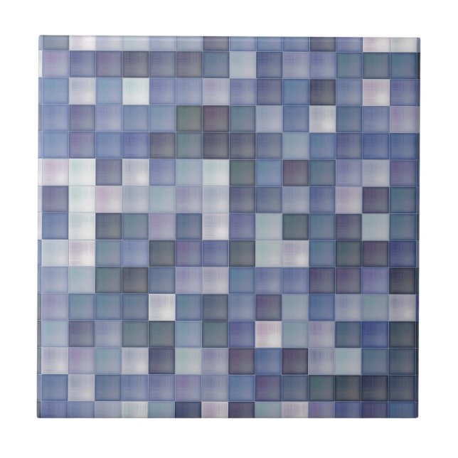 Azulejo De Cerámica Diamantes azules (Frente)