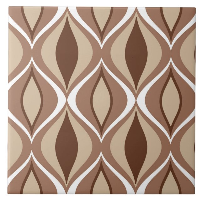 Azulejo De Cerámica Diamantes modernos de los mediados de siglo, de (Frente)