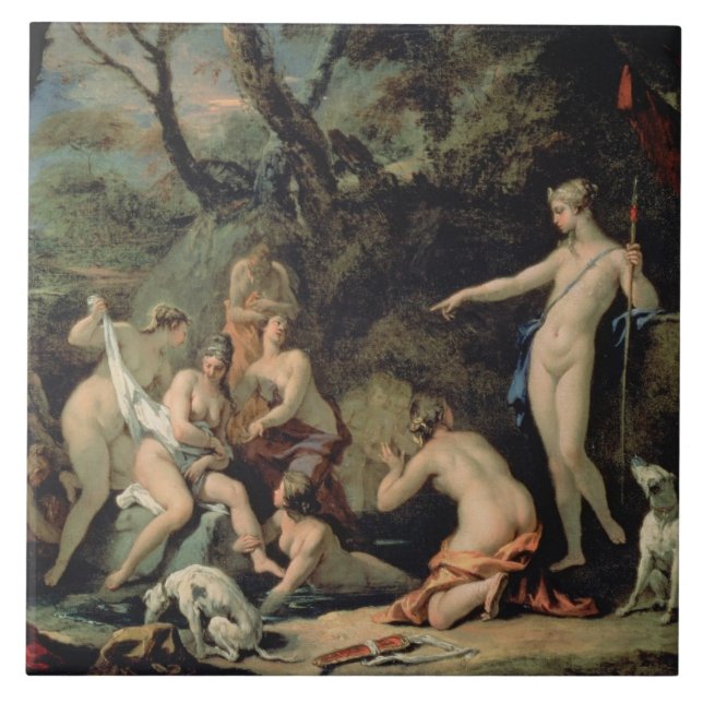 Azulejo De Cerámica Diana y Callisto (Frente)