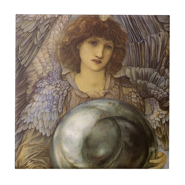 Azulejo De Cerámica Días de creación, primer día de Burne Jones (Frente)