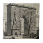 Azulejo De Cerámica Dibujo del monumento de Porte Saint-Denis<br><div class="desc">Un gran dibujo de Porte Saint-Denis, un monumento francés situado en la ciudad de París. Este dibujo, construido en 1672 para reemplazar una puerta de la muralla de la ciudad, representa el arco triunfal en sus inicios. Esto sería un gran regalo para alguien a quien le gusta viajar o disfruta...</div>