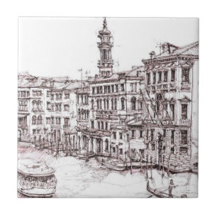 Azulejo De Cerámica Dibujos italianos de la arquitectura