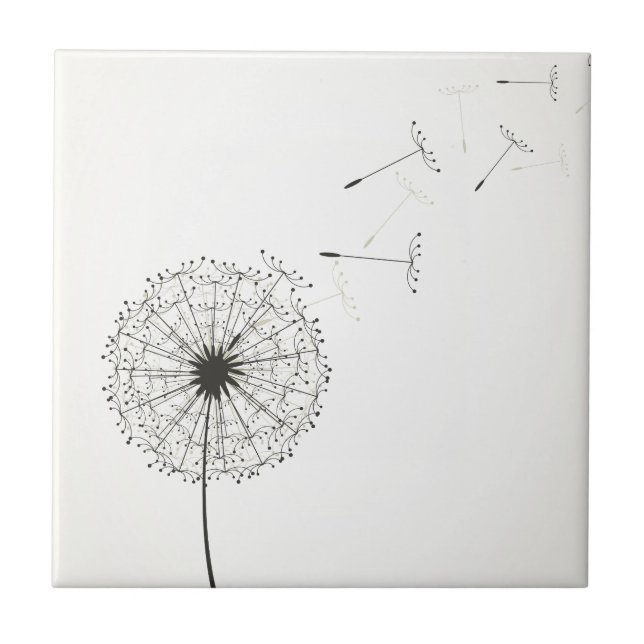 Azulejo De Cerámica Diente de león (Frente)