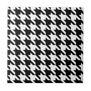 Azulejo De Cerámica Diente de perro, modelo de Houndstooth en