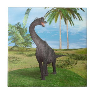 Azulejo De Cerámica Dinosaurio Brachiosaurus