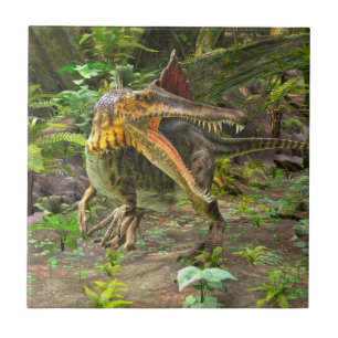 Azulejo De Cerámica Dinosaurio Spinosaurus