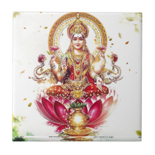 AZULEJO DE CERÁMICA DIOSA LAKSHMI