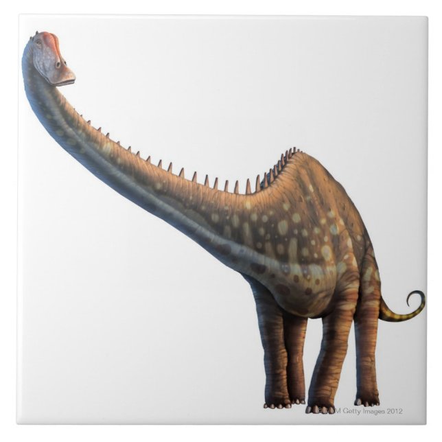 Azulejo De Cerámica Diplodocus (Frente)