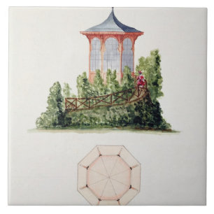 Azulejo De Cerámica Diseñe para un pabellón en estilo oriental