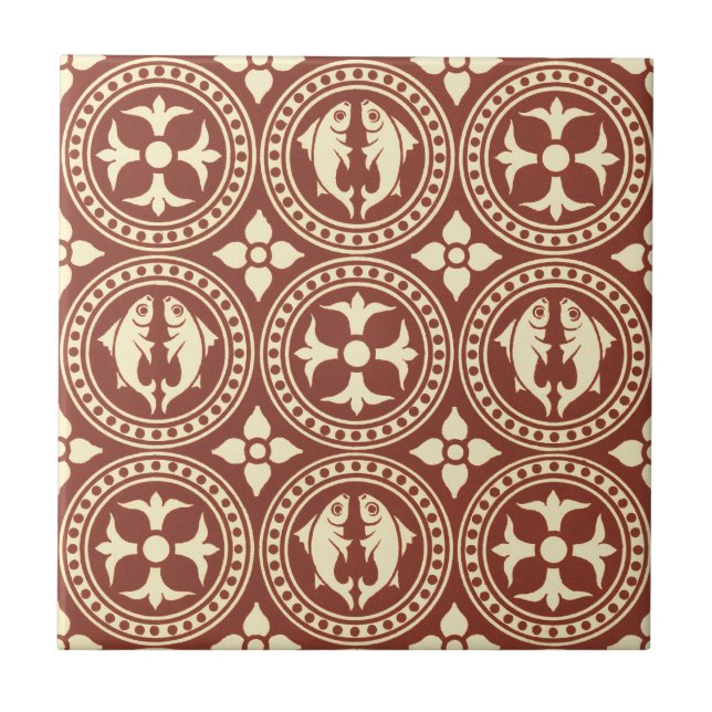 Azulejo De Cerámica Diseño #7 @ Susiejayne del Victorian (Frente)