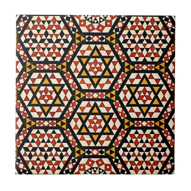 Azulejo De Cerámica Diseño árabe #12 en Emporio Moffa (Frente)