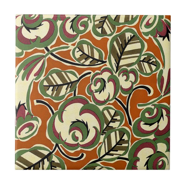 Azulejo De Cerámica Diseño art decó #5 en Sunshinedazzle (Frente)