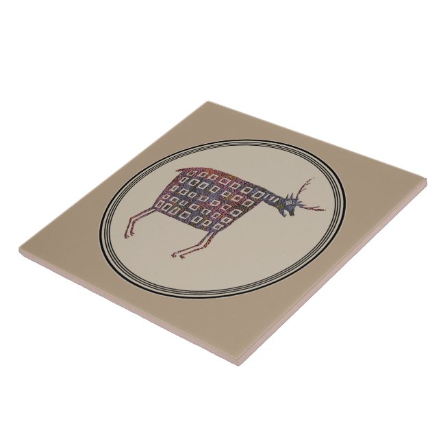 Azulejo De Cerámica Diseño de alfarería de fibras pequeñas (Lado)