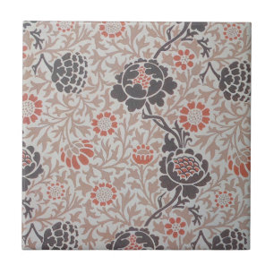 Azulejo De Cerámica Diseño de arte botánico de William Morris Grafton