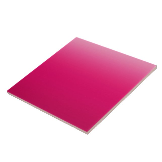 Azulejo De Cerámica Diseño de degradado rosa negrita (Lado)