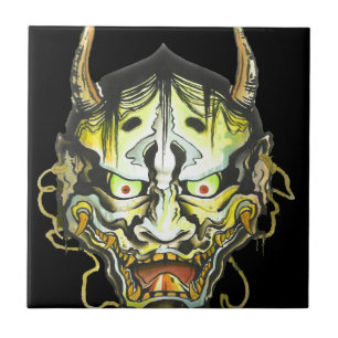Azulejo De Cerámica Diseño de demonio Oni