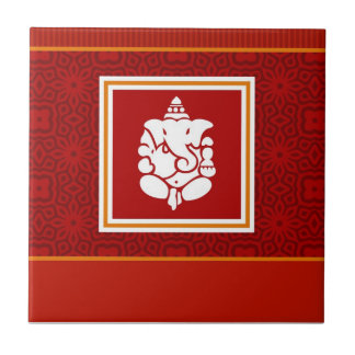 Azulejo De Cerámica Diseño de Ganesha de dios