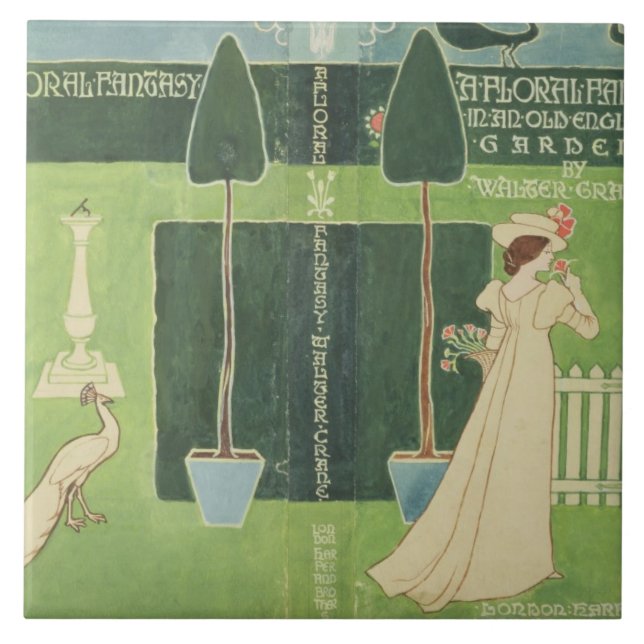 Azulejo De Cerámica Diseño de la sobrecubierta para 'una fantasía (Frente)