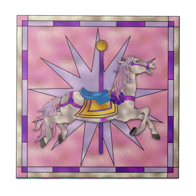 Azulejo De Cerámica Diseño de mosaico de vidrio manchado - SRF (Frente)