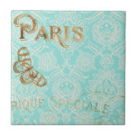 Azulejo De Cerámica Diseño de oro de París<br><div class="desc">Diseño de oro de París. Artista: Jennifer Goldberger. ID de la imagen: 112337D.</div>
