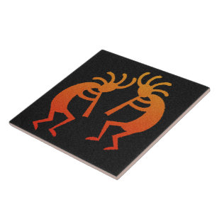 Azulejo De Cerámica Diseño del sudoeste de Kokpelli