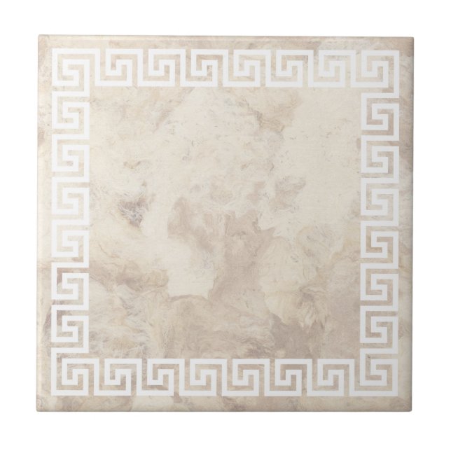 Azulejo De Cerámica Diseño dominante griego (Frente)