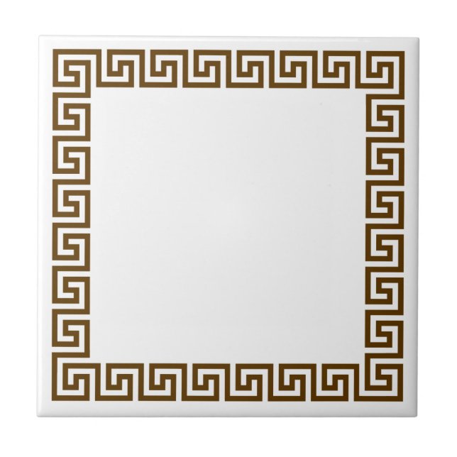 Azulejo De Cerámica Diseño dominante griego (Frente)