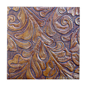 AZULEJO DE CERÁMICA DISEÑOS DEL CUERO REPUJADO