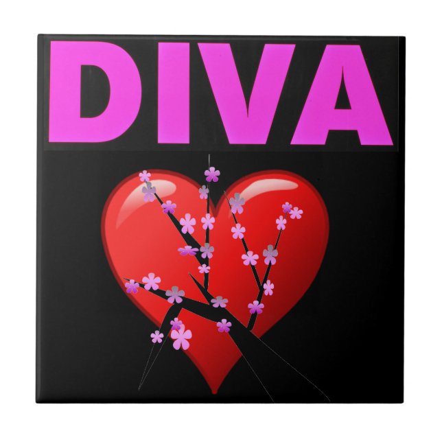 Azulejo De Cerámica Diva (Frente)