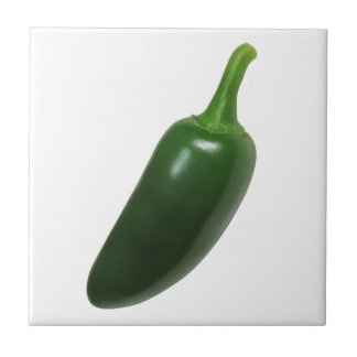Azulejo De Cerámica Diversión y pimienta picante del Jalapeno