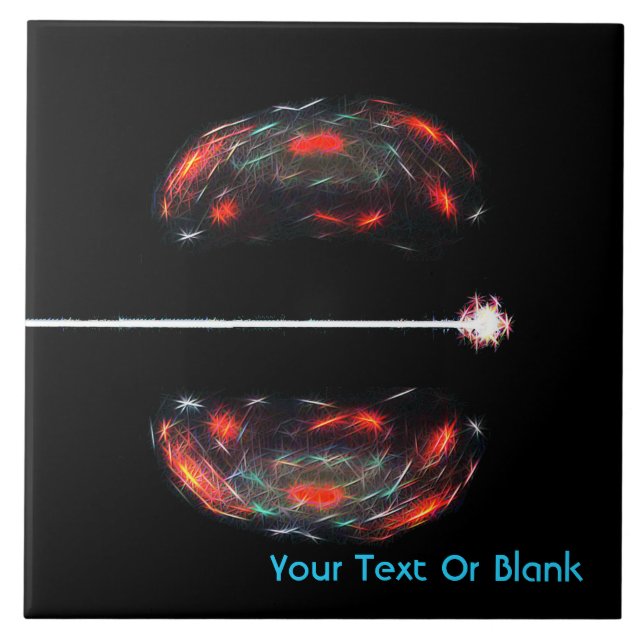 Azulejo De Cerámica Dividiendo El Átomo (Frente)