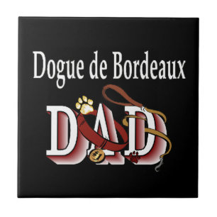 Azulejo De Cerámica Dogue de Bordeaux Dad