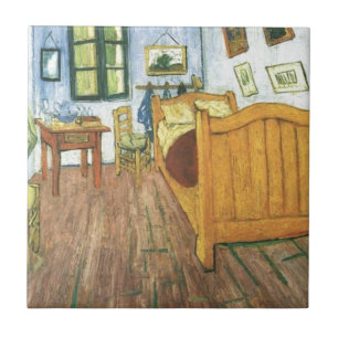 Azulejo De Cerámica Dormitorio de Van Gogh en Arles