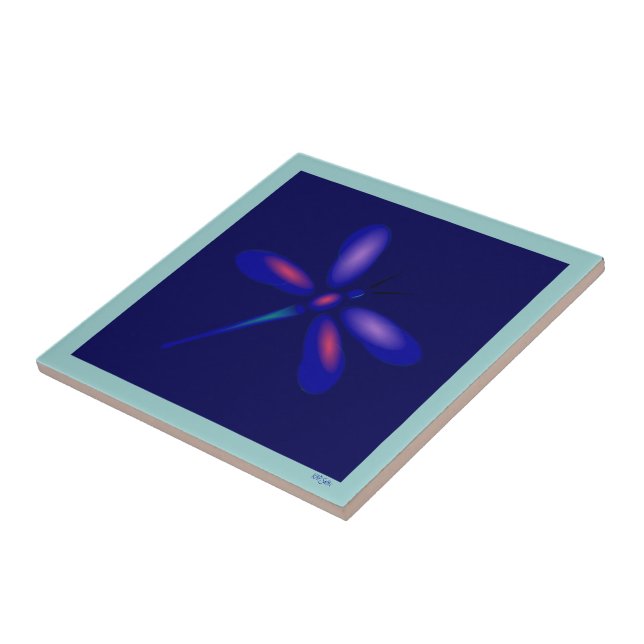 Azulejo De Cerámica Dragonfly Tile (Lado)