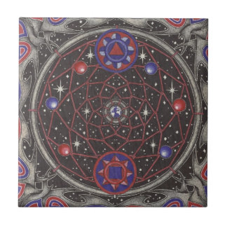 Azulejo De Cerámica dreamcatcher del espacio interno