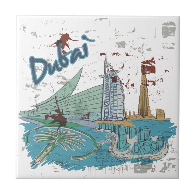 Azulejo De Cerámica Dubai (Frente)