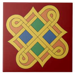 Azulejo De Cerámica Durrow Knotwork 2016