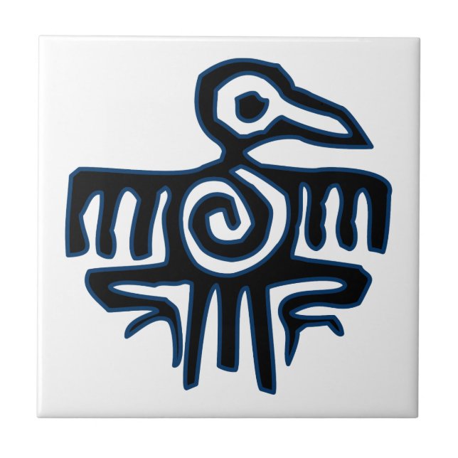 Azulejo De Cerámica Eagle azteca (Frente)
