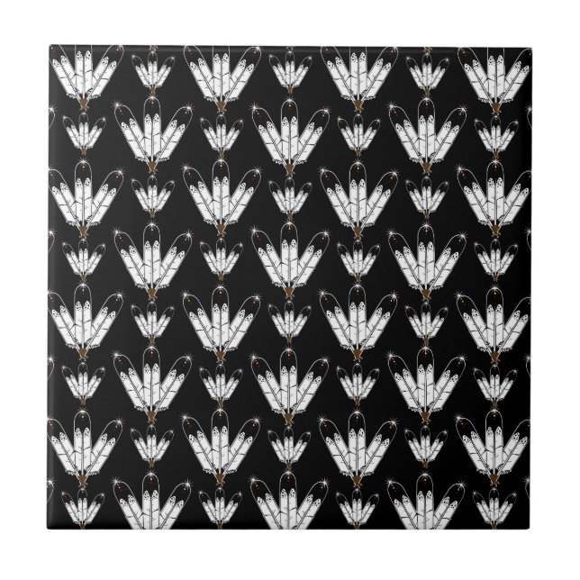 Azulejo De Cerámica Eagle Feathers (Frente)